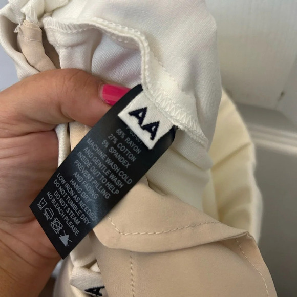 ! ROUCHA cream crop trousers pants size AA (2-4us) - Picture 4 of 4